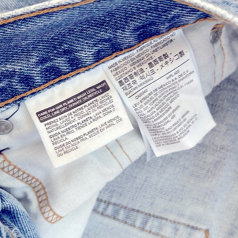 Levi’s men’s 505 regular fit jeans, no stretch,straight leg, original zipper fly - Picture 7 of 8